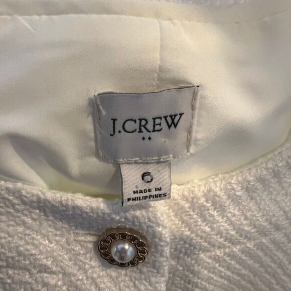 J.Crew $218 Tweed Lady Jacket in Ivory Size 6 BW284 - Picture 9 of 10